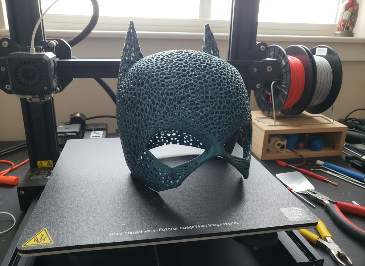3D-Printed Full Cowl Mask